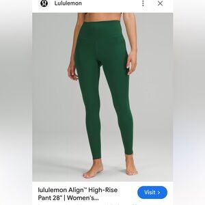 lululemon athletica Green High-Rise Leggings